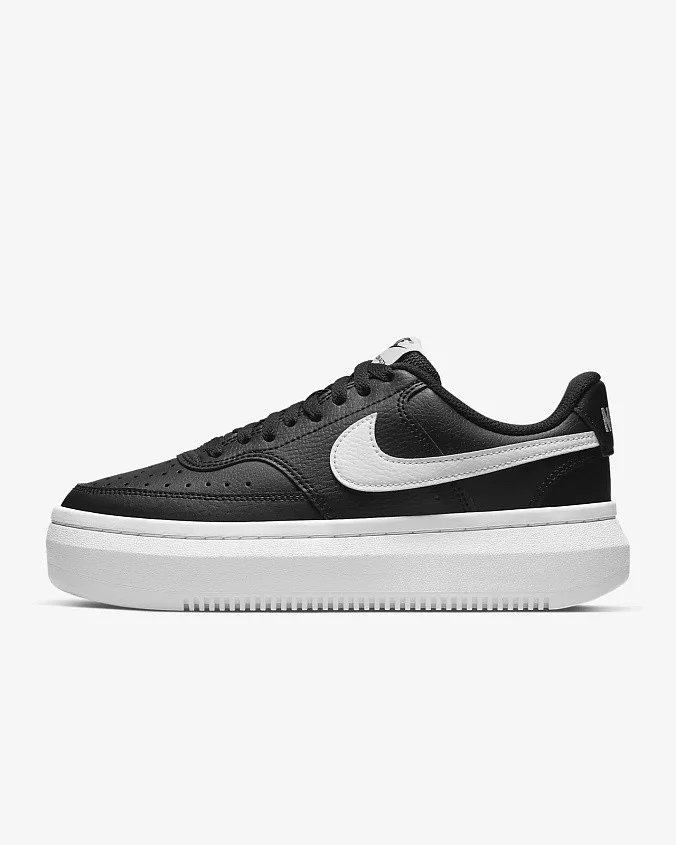 Кроссовки женские Nike Court Vision Alta Leather Black/White