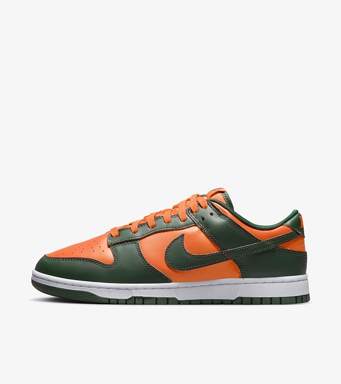 Кроссовки Nike Dunk Low Team Dark Green/Team Orange/White
