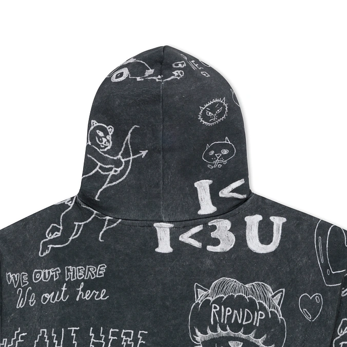 Толстовка RIPNDIP Nermal Domination Hoodie Black Vintage