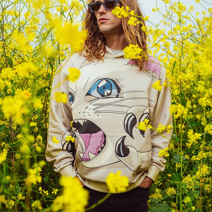 Толстовка RIPNDIP Metal Claw Hoodie Bone